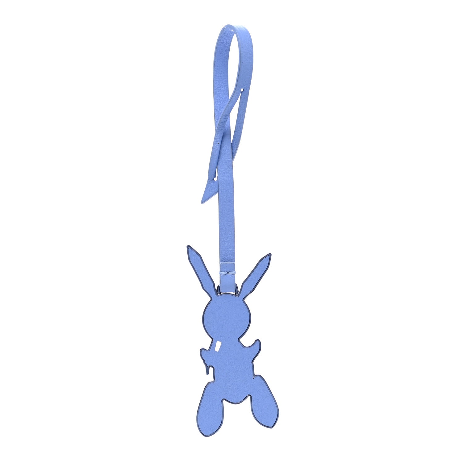 Louis Vuitton Calfskin Jeff Koons Masters LV Rabbit Bag Charm Blue 1 of 3