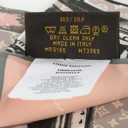 Louis Vuitton Silk Monogram Trunks Bandeau Rose Poudre 6 of 6