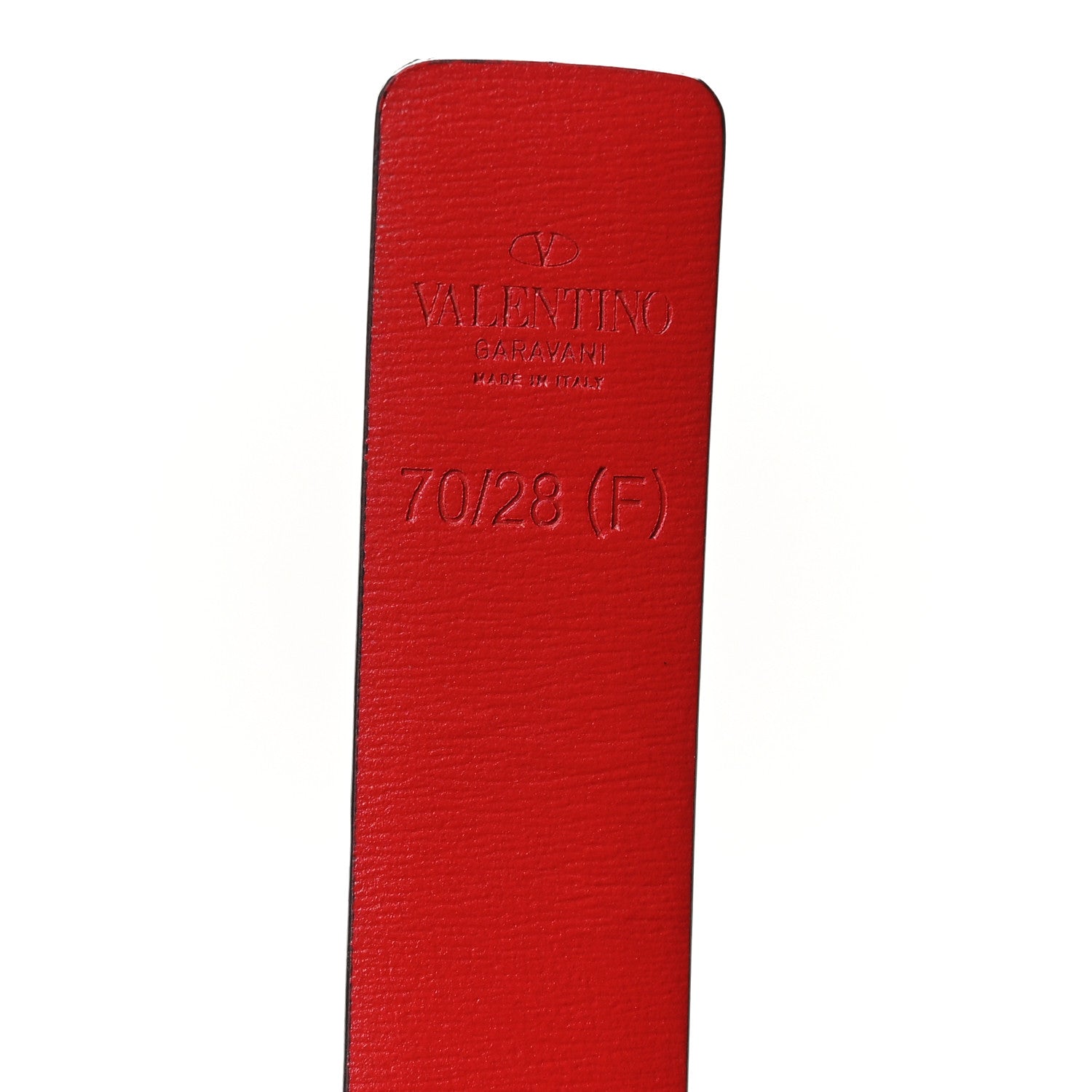 Valentino Garavani Glossy Calfskin VLogo Reversible 30mm Belt 70 28 Black Rouge Pur 5 of 8