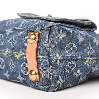 Louis Vuitton Monogram Denim Baggy PM Blue 9 of 10