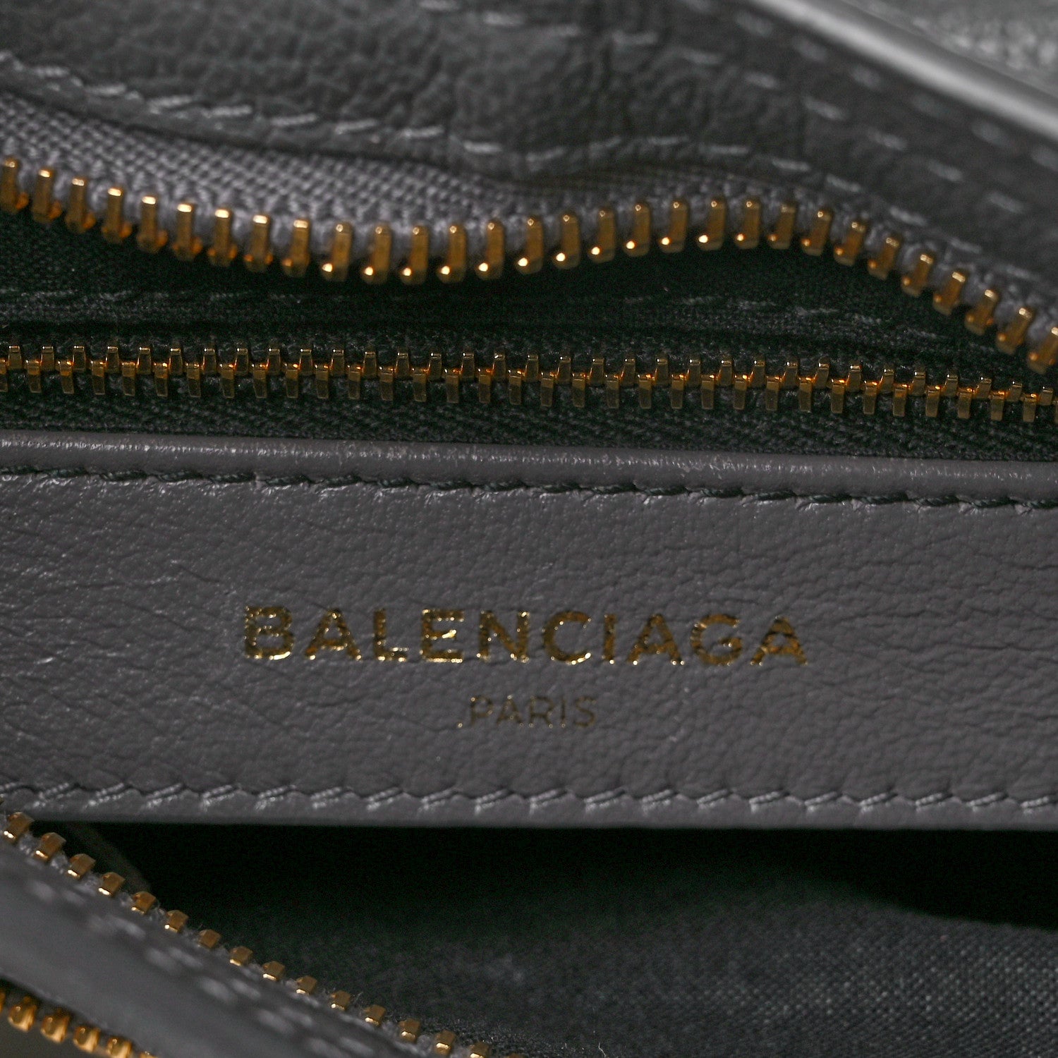 Balenciaga Chevre Gold Metallic Edge Hardware Mini City Gris Acier 8 of 9