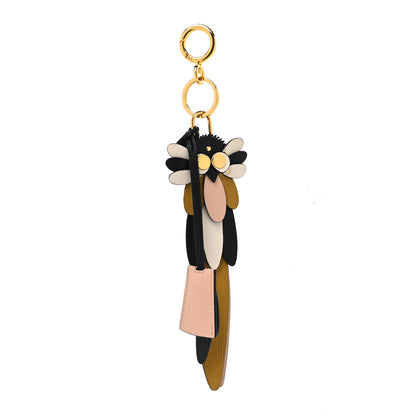 Burberry Calfskin Owl Pom Pom Lock Charm Black 1 of 3