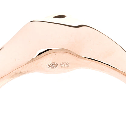 Hermes 18K Rose Gold Diamond TPM Galop Ring 50 5.25 8 of 9