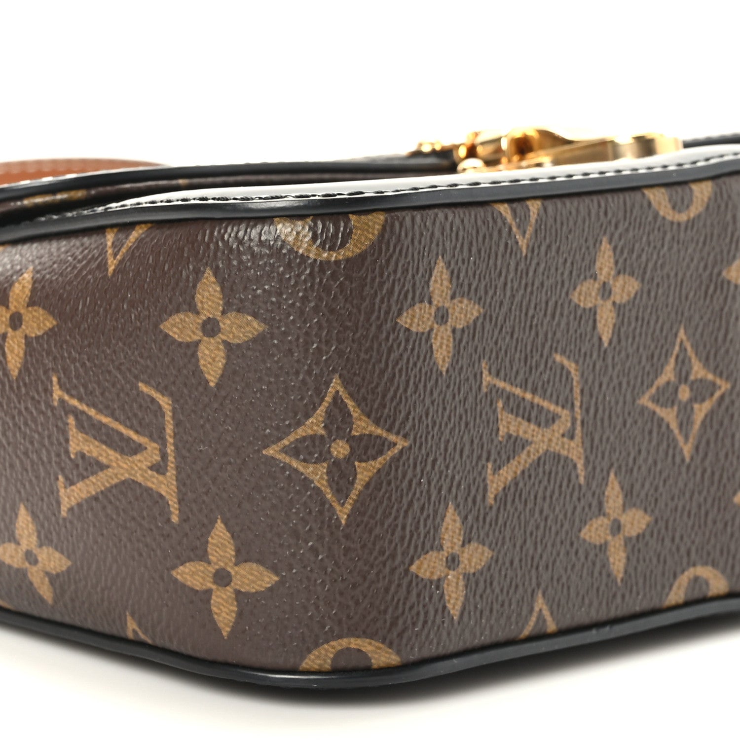 Louis Vuitton Patent Calfskin Monogram Cherrywood BB Black 7 of 8