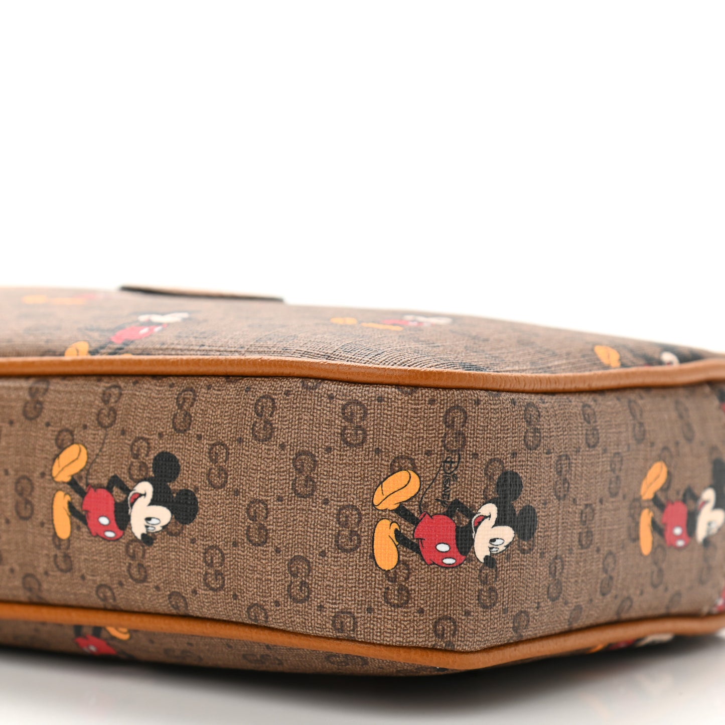 X DISNEY Mini Vintage GG Supreme Monogram Mickey Mouse Small Belt Bag Beige Vintage Sun Oil
