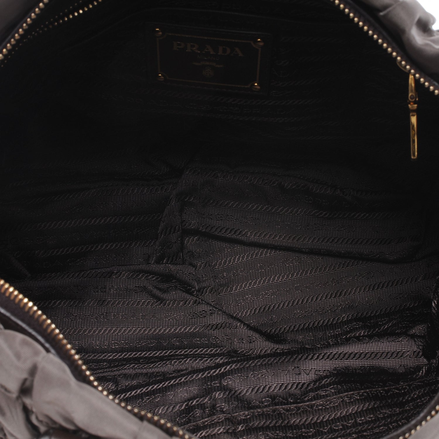 Prada Tessuto Nylon Gaufre Tote Fumo 6 of 8