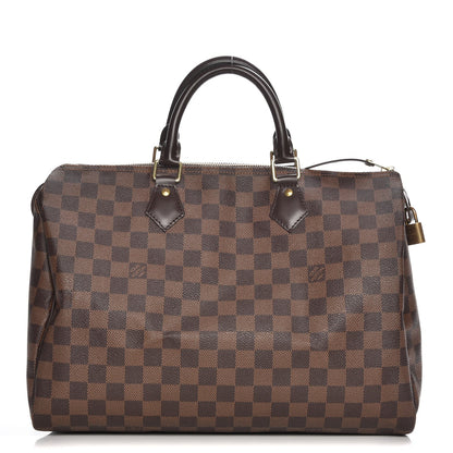 Louis Vuitton Damier Ebene Speedy 35 1 of 10