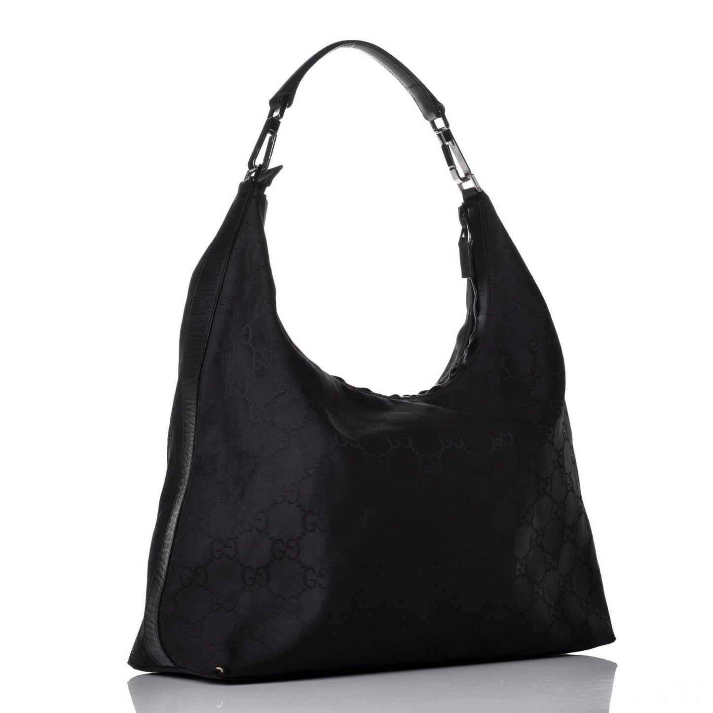 Nylon Monogram Hobo Black