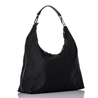 Gucci Nylon Monogram Hobo Black 3 of 8
