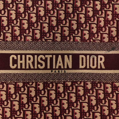 Christian Dior Oblique Large Book Tote Burgundy Multicolor 8 of 13