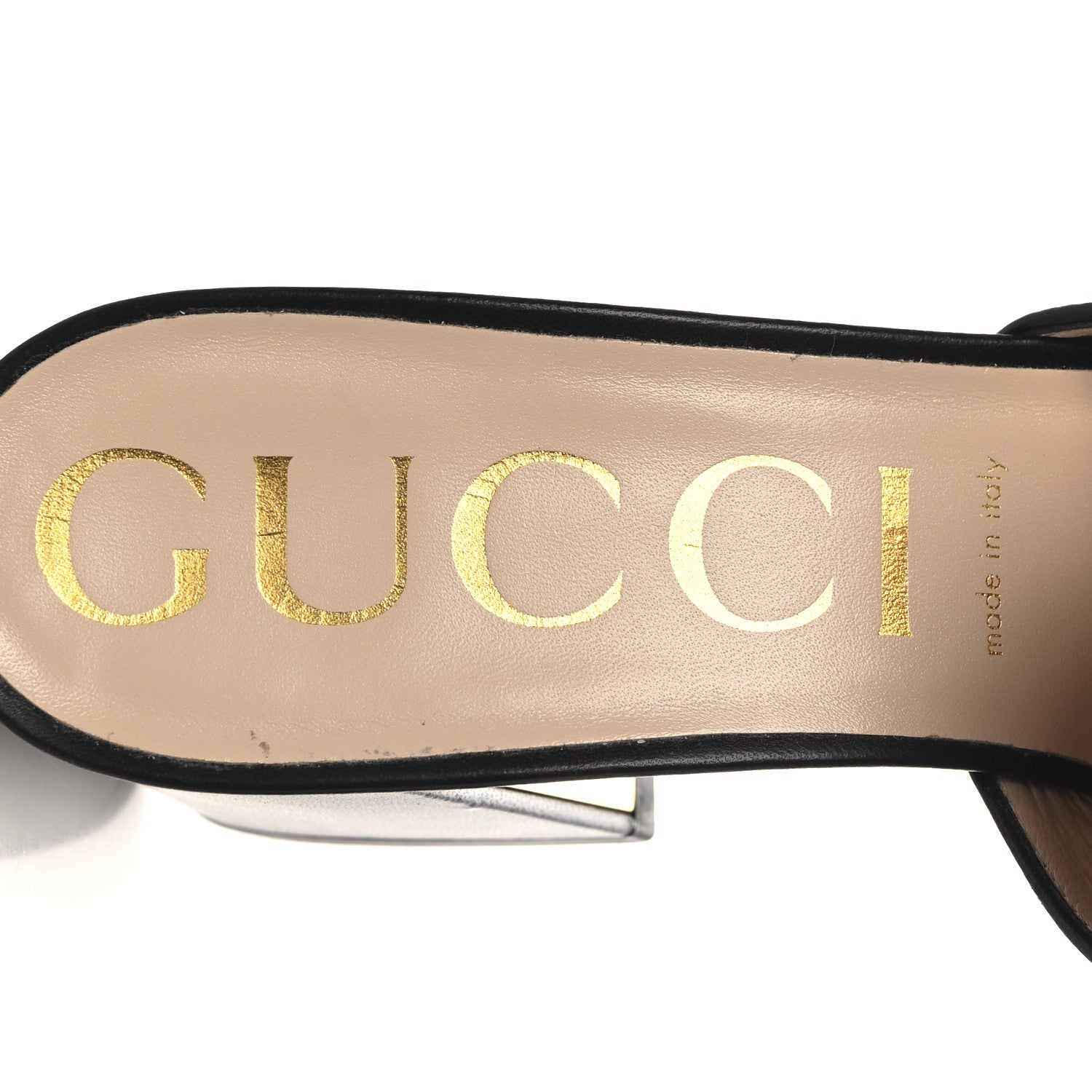 Gucci Nappa Horsebit 75mm Slide Sandals 41.5 Black 9 of 10