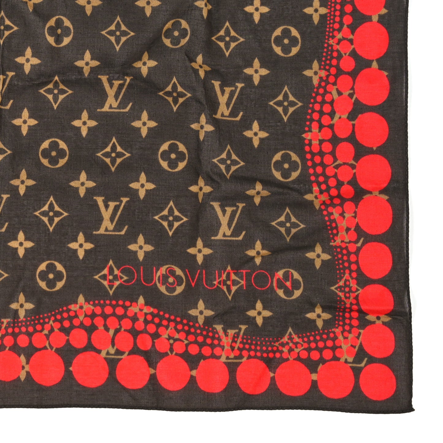 x YK Cotton Monogram Uniformes Scarf