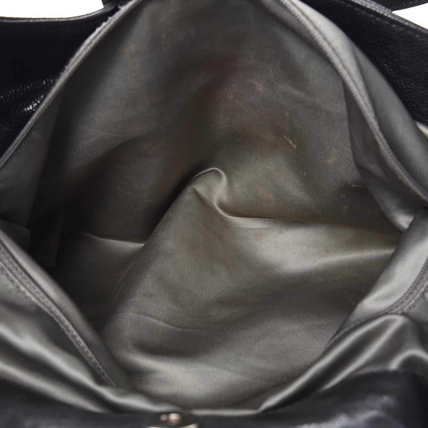 Chanel Glazed Caviar Large Pocket In The City Tote Black 10 of 11