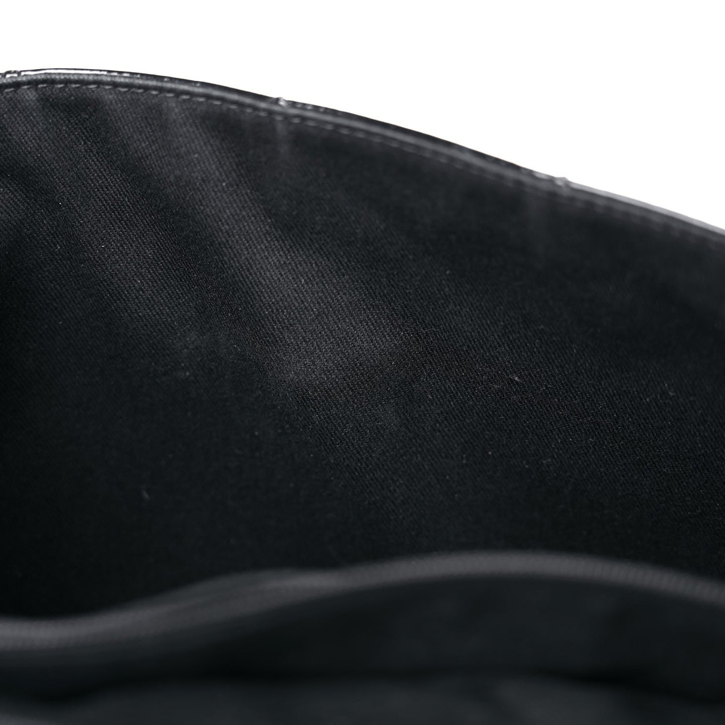 Vinyl Quilted In the Business Flap Bag Black