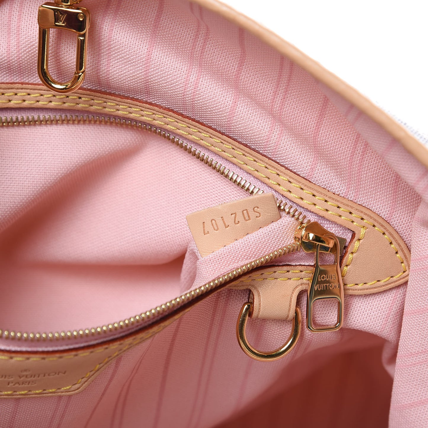 Damier Azur Delightful MM Rose Ballerine