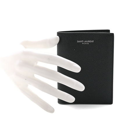Saint Laurent Grain De Poudre Techno Credit Card Wallet Black 2 of 12