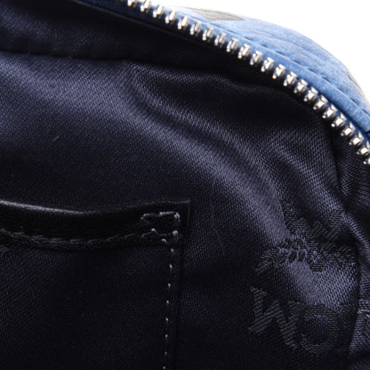 MCM Visetos Small Heritage Line Camera Crossbody Bag Munich Blue 11 of 15