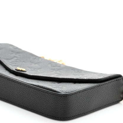 Louis Vuitton Empreinte Pochette Felicie Chain Wallet Black 10 of 10