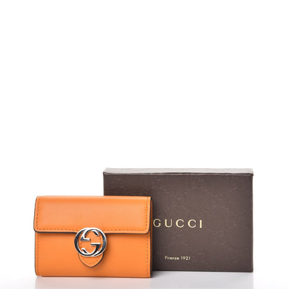 Gucci Calfskin Icon Signature 6 Key Holder Case Orange 8 of 8