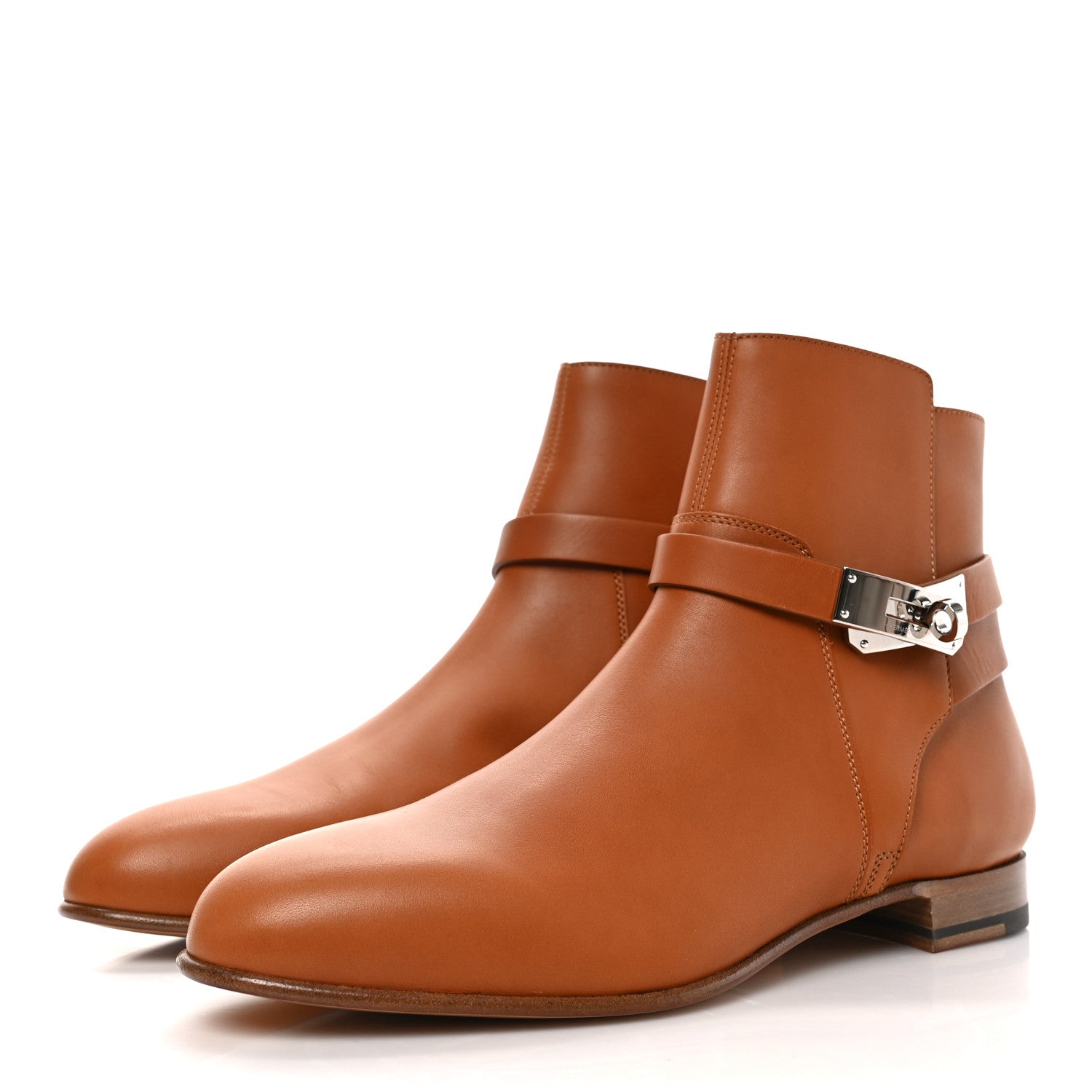 Hermes Calfskin Neo Low Boots 40 Natural 6 of 18