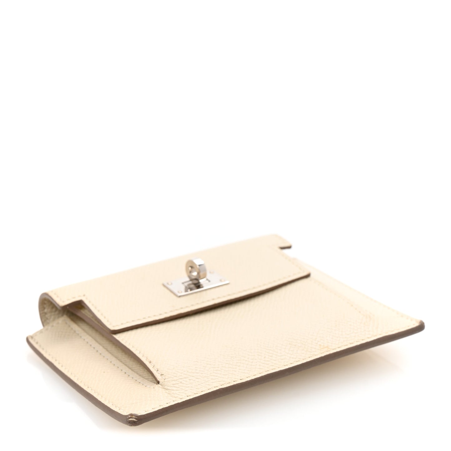 Epsom Kelly Pocket Compact Wallet Craie