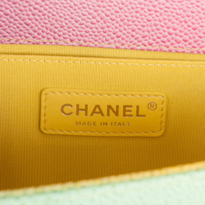 Chanel Caviar Quilted Medium Cuba Rainbow Boy Flap Multicolor 8 of 9