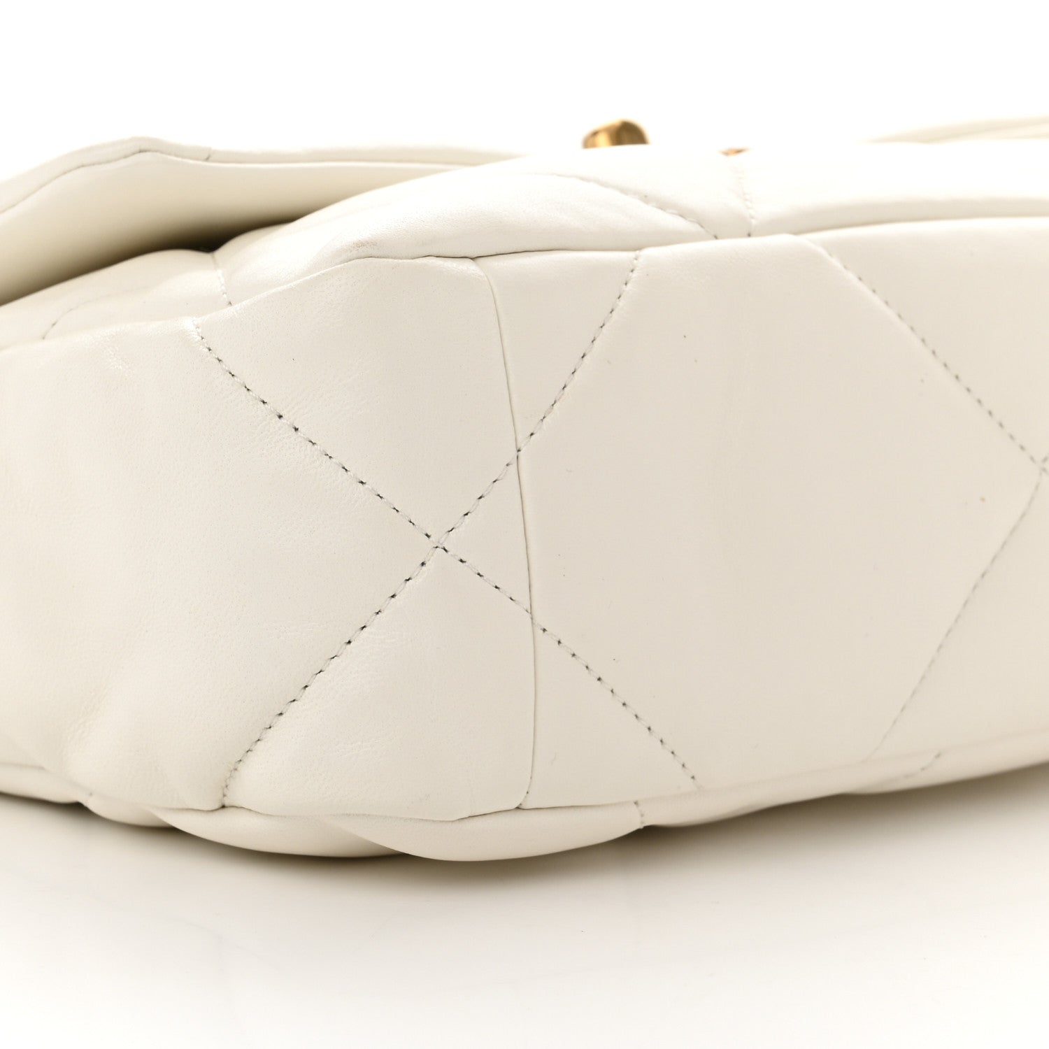 Chanel Lambskin Quilted Medium Chanel 19 Flap White 9 of 11
