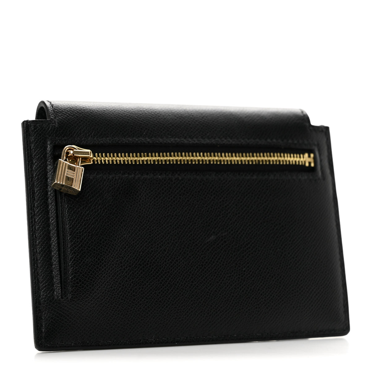 Hermes Epsom Kelly Pocket Compact Wallet Black 3 of 11
