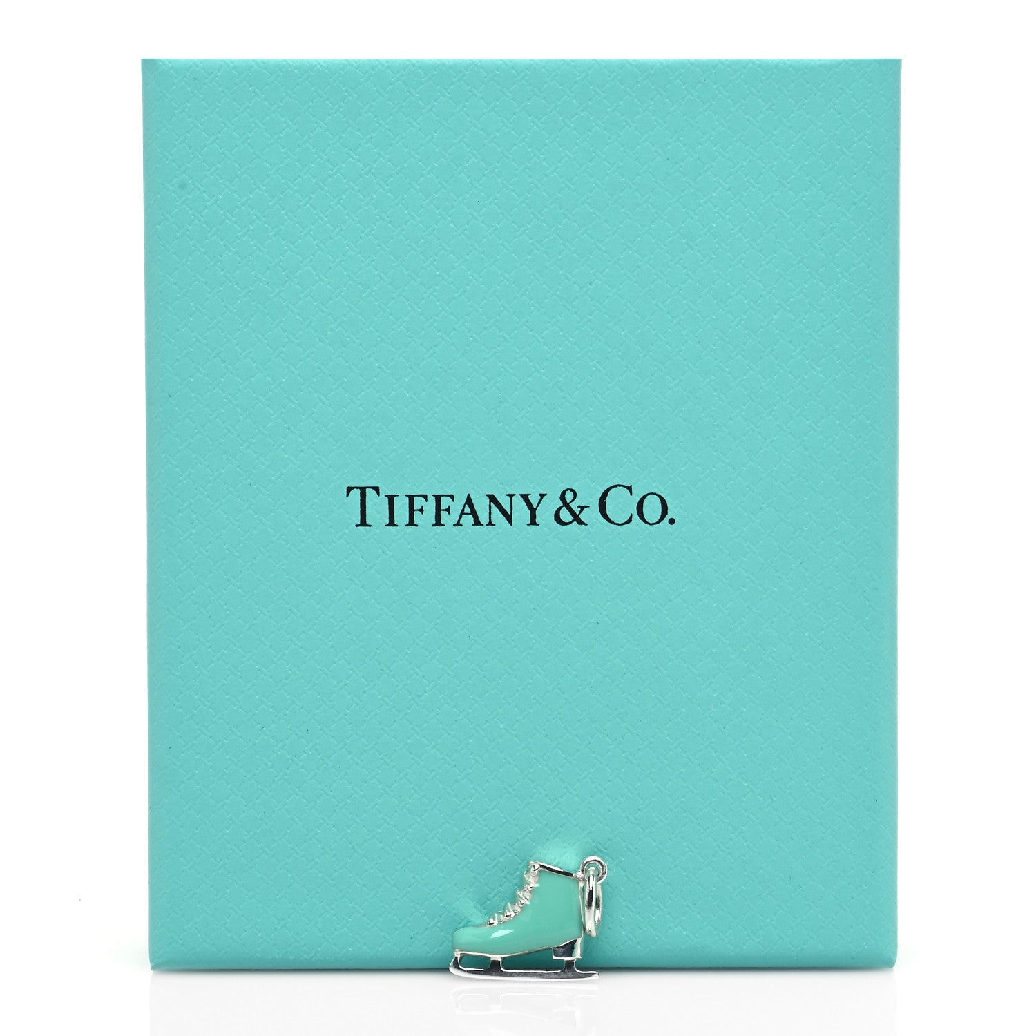 Tiffany Sterling Silver Enamel Ice Skate Charm Blue 5 of 5
