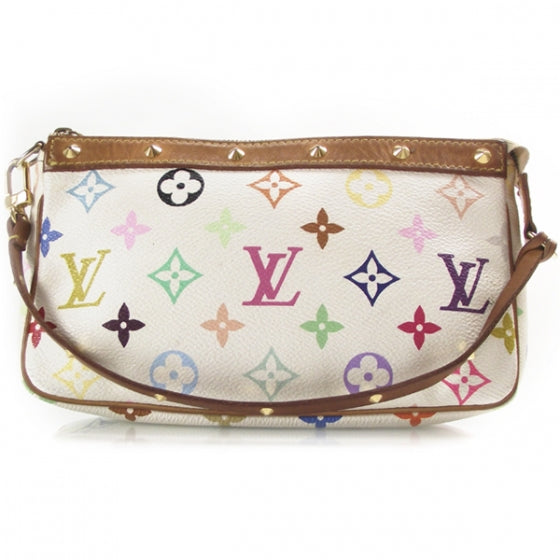 Monogram Multicolor Pochette Accessories White