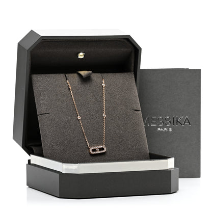 Messika 18K Rose Gold Diamond Move Uno Pave Necklace 5 of 5