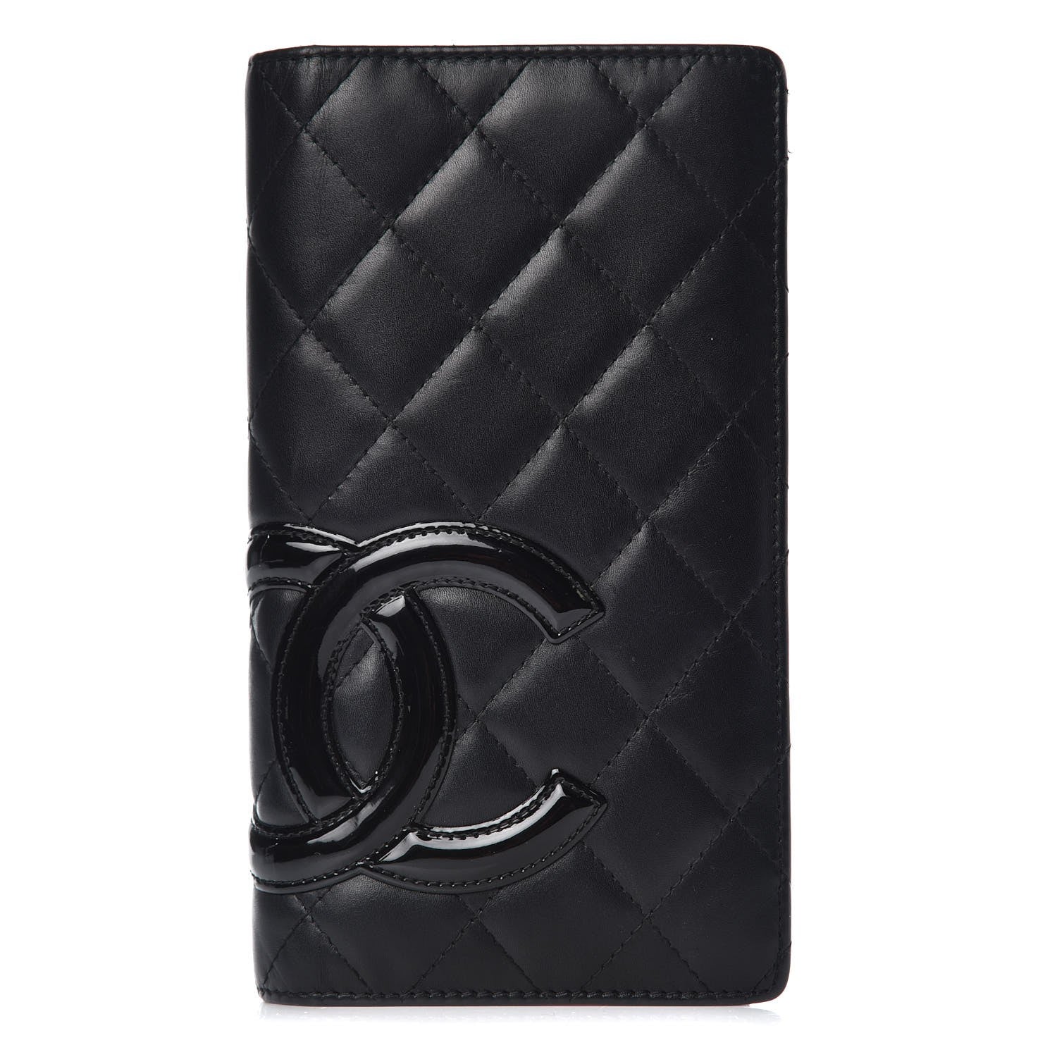 Chanel Calfskin Quilted Cambon Yen Wallet Black 1 of 11