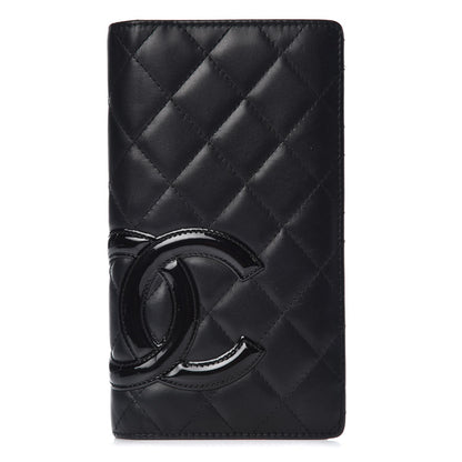 Chanel Calfskin Quilted Cambon Yen Wallet Black 1 of 11