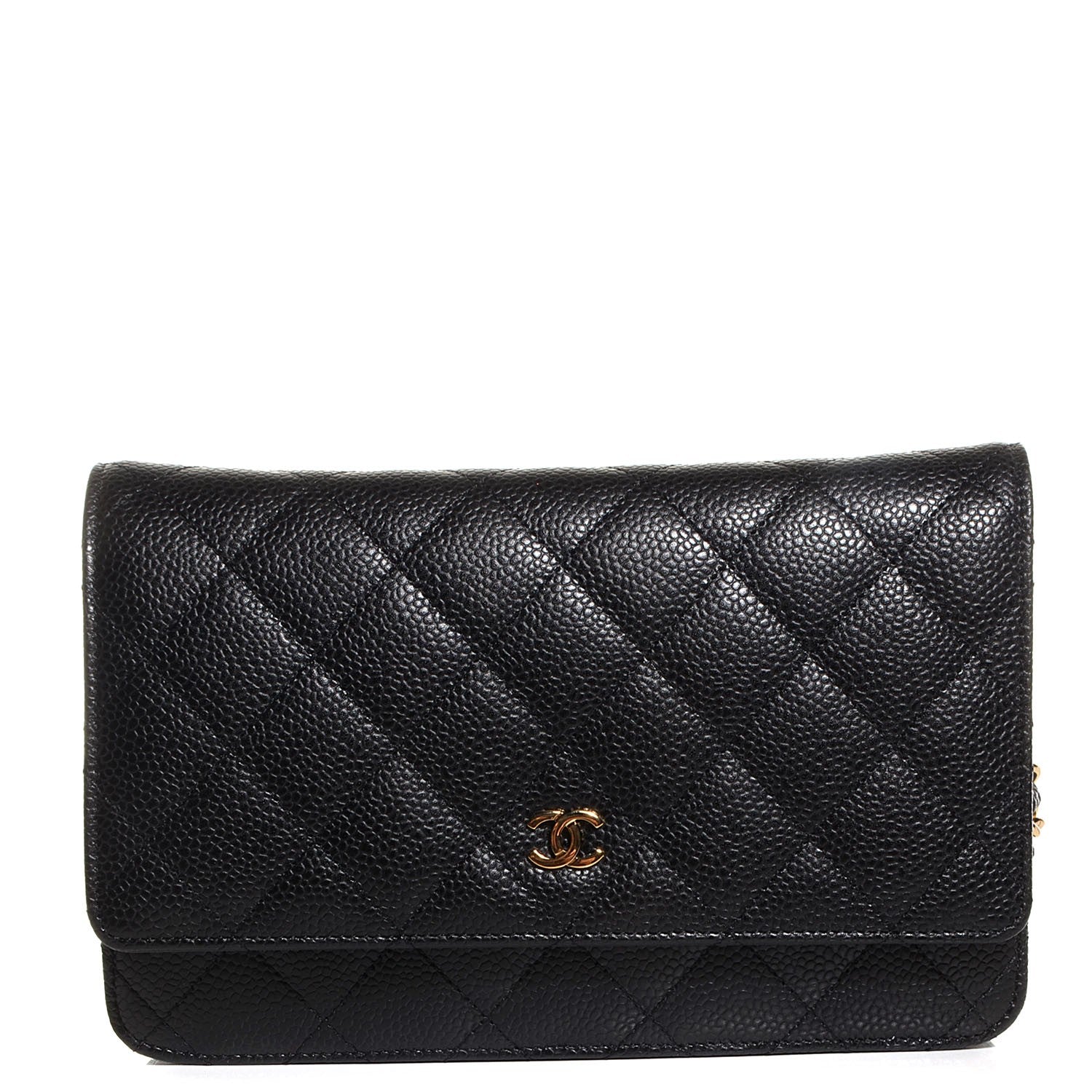 Chanel Caviar Quilted Wallet On Chain WOC Black 1 of 9