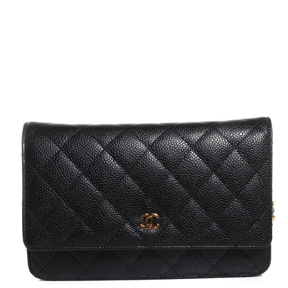 Chanel Caviar Quilted Wallet On Chain WOC Black 1 of 9