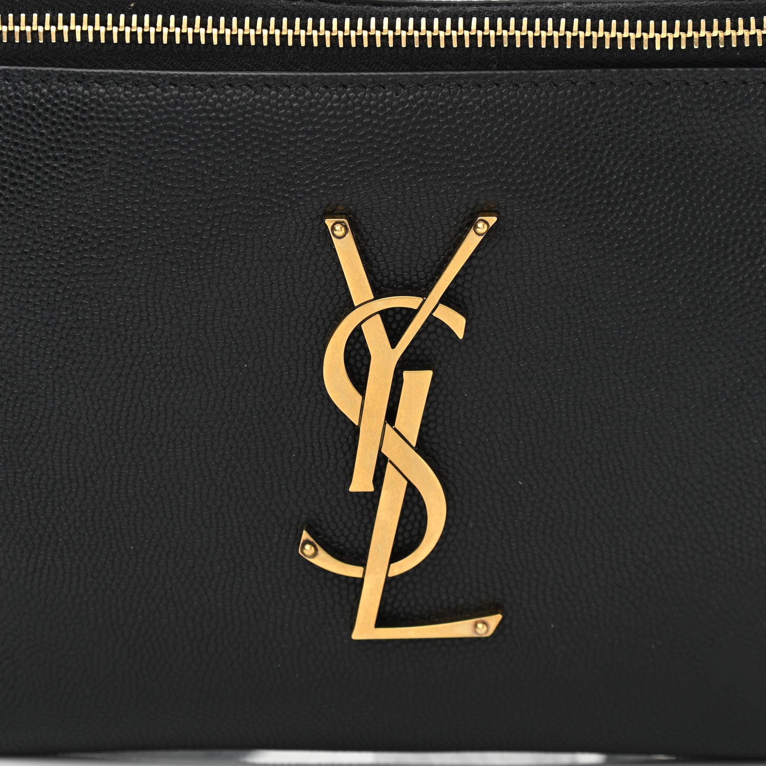 Saint Laurent Grain De Poudre Monogram Belt Bag Black 10 of 15