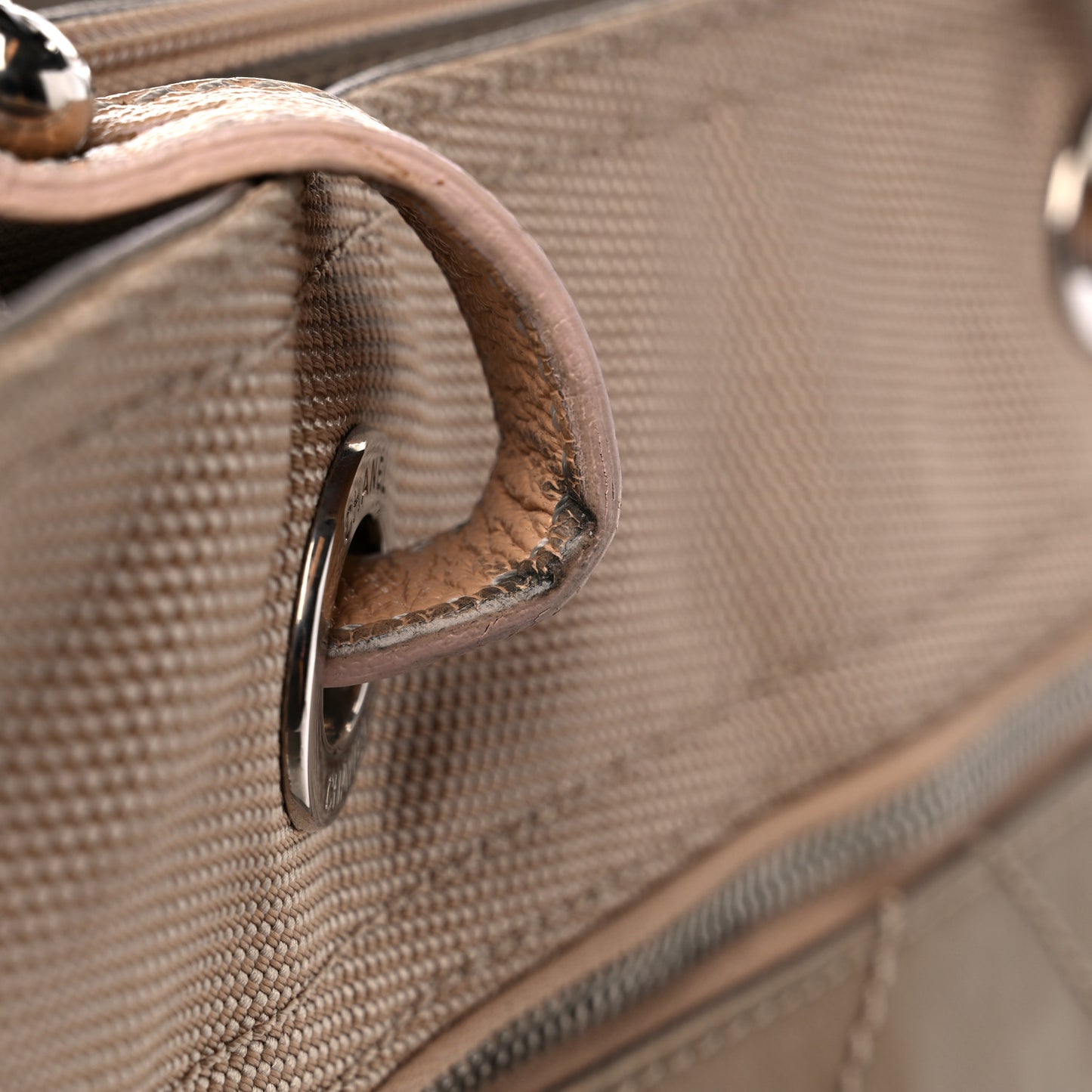 Metallic Coated Canvas Large Paris Biarritz Tote Gold