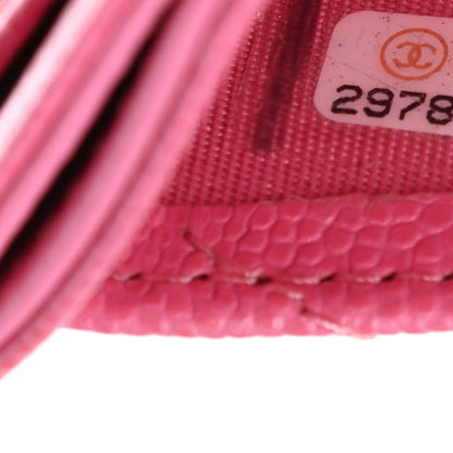 Chanel Caviar Quilted Card Holder Pink 7 of 7