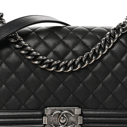 Chanel Caviar Quilted Medium Boy Flap Black 8 of 11