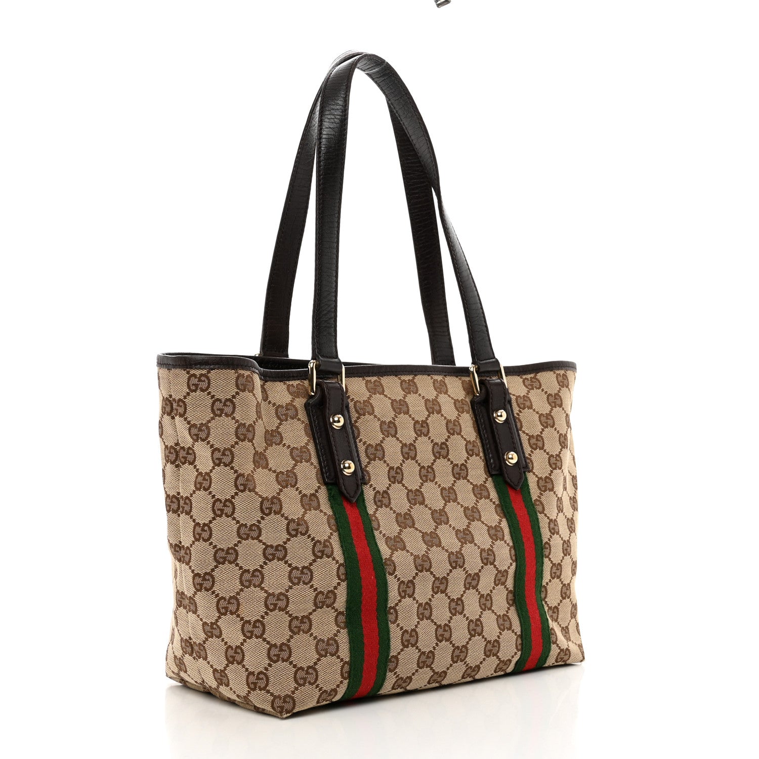 Gucci Monogram Medium Jolicoeur Tote Dark Brown 3 of 11