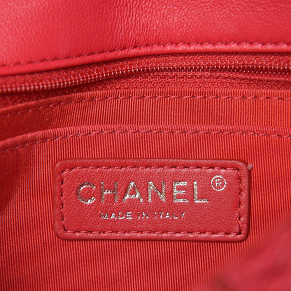 Chanel Lambskin Crochet Embroidered Small Flap Red 6 of 9