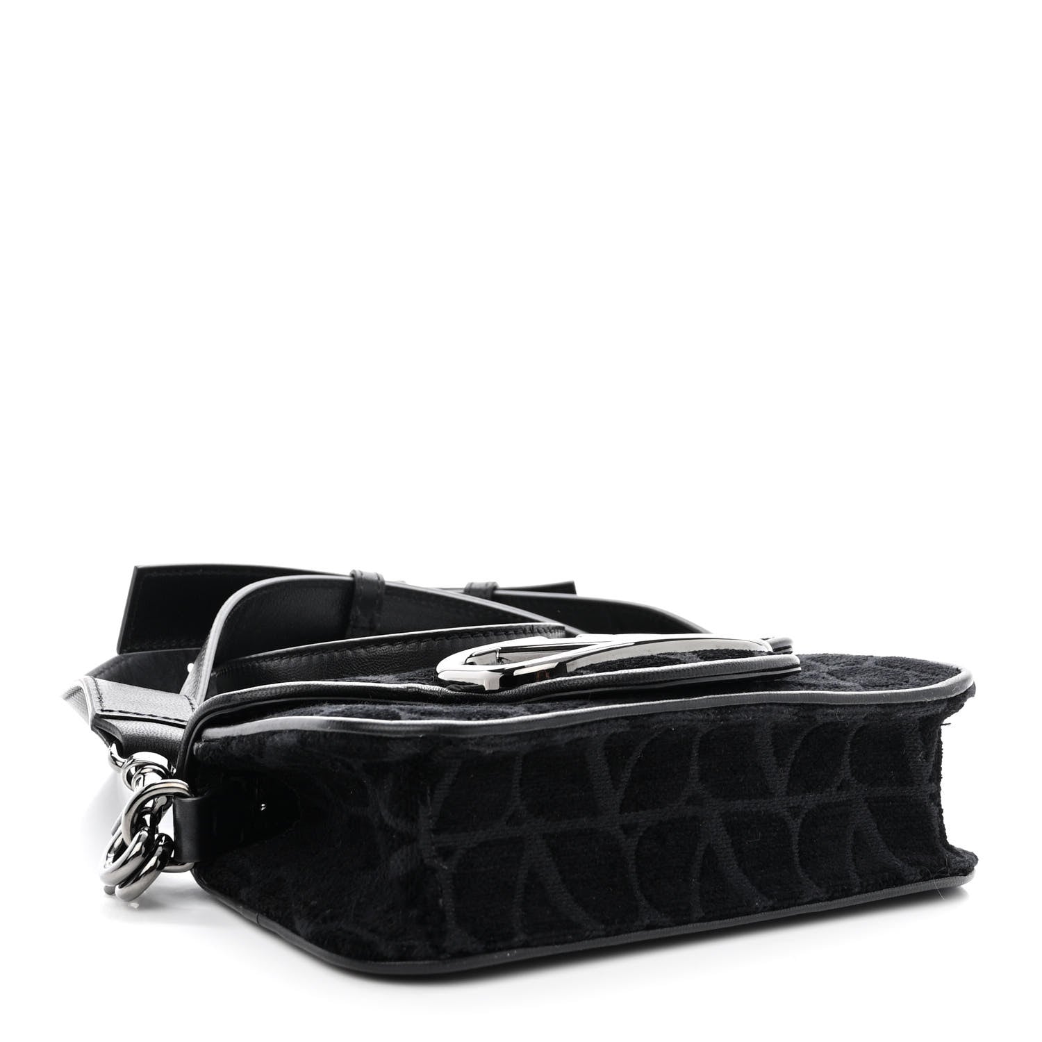 Valentino Garavani Canvas Toile Iconographe Vlogo Mini Loco Crossbody Bag Black 4 of 11