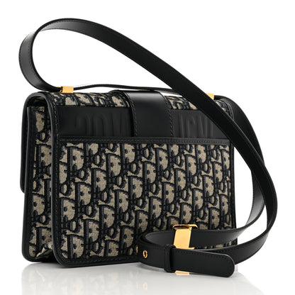 Christian Dior Oblique 30 Montaigne Flap Bag Blue 3 of 9