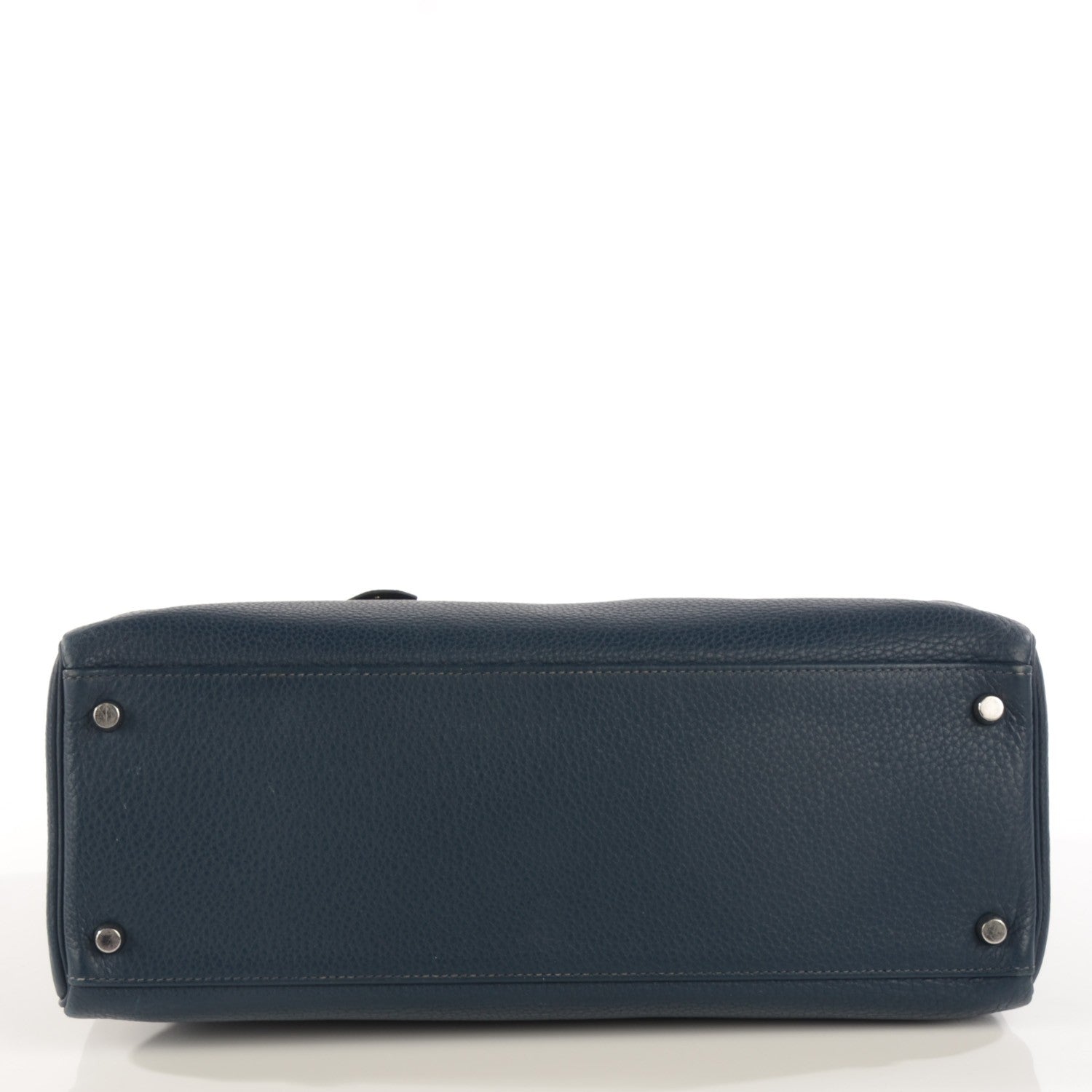 Hermes Taurillon Clemence Kelly Retourne 35 Bleu De Prusse 6 of 23