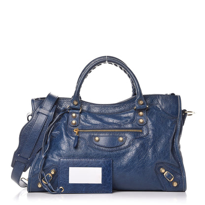 Balenciaga Agneau Giant 12 Gold Hardware City Bleu Mineral 1 of 13