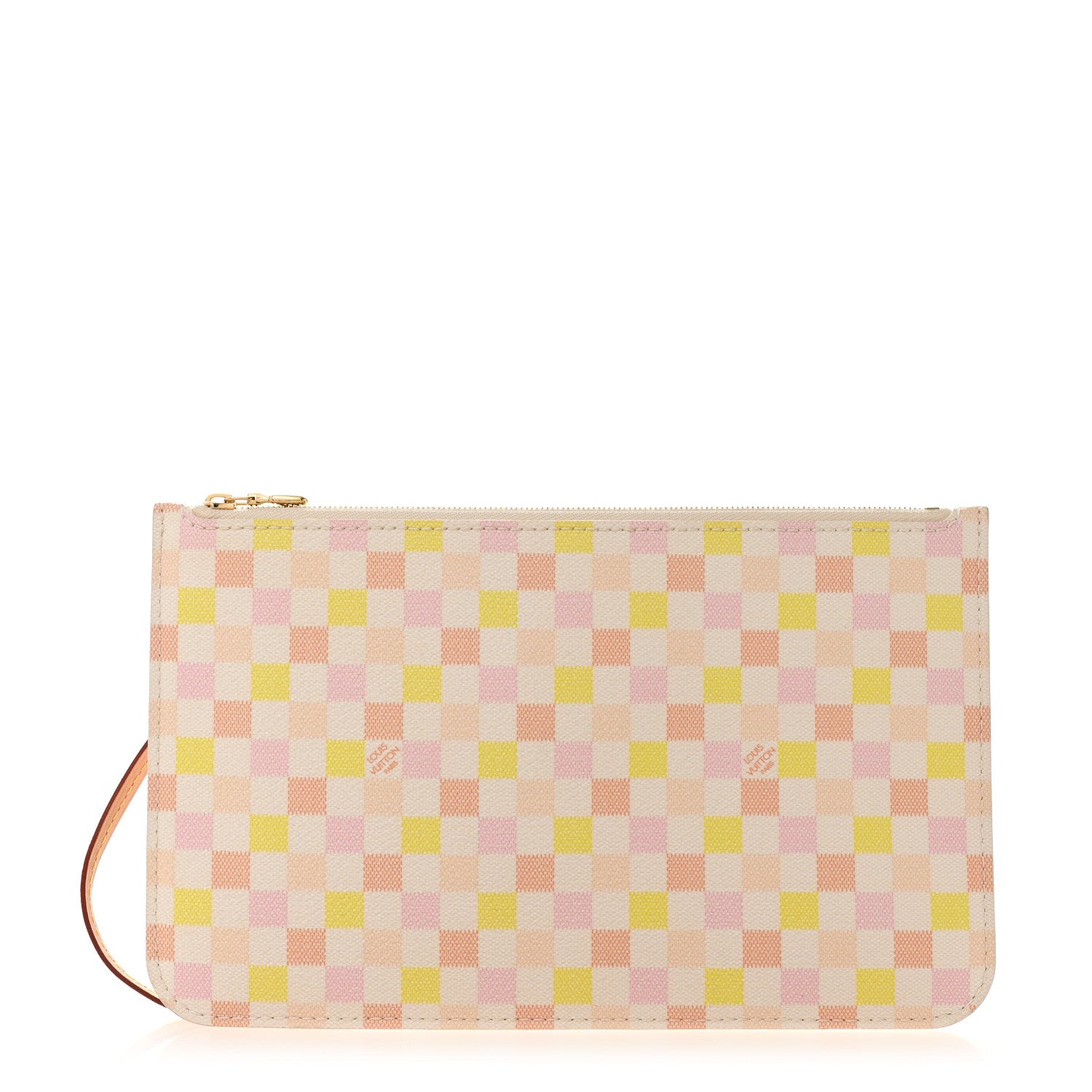 Louis Vuitton Damier Giant Neverfull MM Pochette Peach 1 of 11