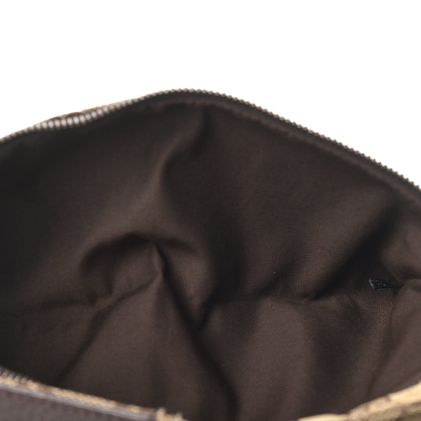 GG Monogram Double Pocket Belt Bag Dark Brown