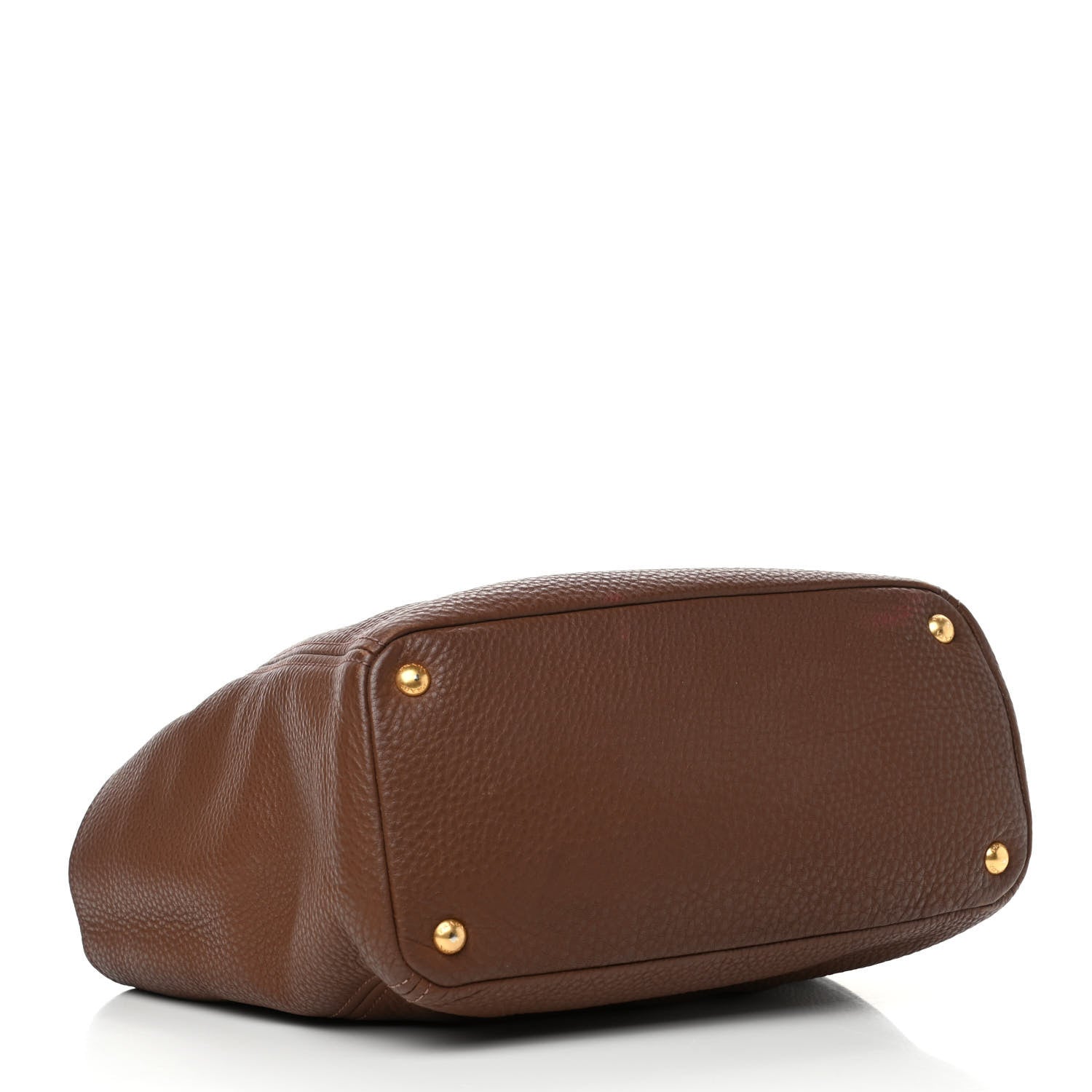 Prada Vitello Daino Double Pocket Shoulder Bag Bruciato 3 of 8