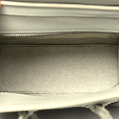 Celine Drummed Calfskin Nano Luggage Vert D'eau 5 of 18
