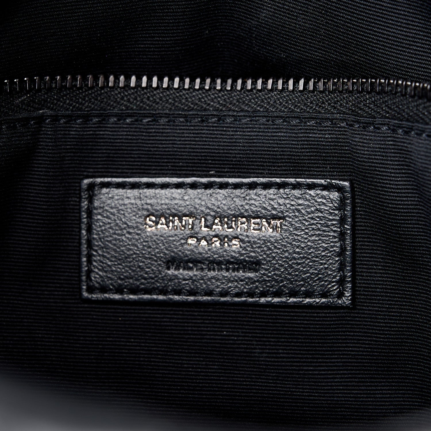 Saint Laurent Lambskin Quilted Monogram Monochrome Small Loulou Puffer Chain Satchel Black 6 of 12